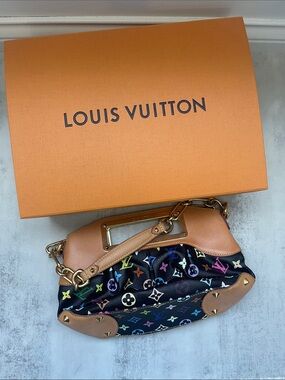 Louis Vuitton Black Multicolore Monogram Judy Shoulder Bag